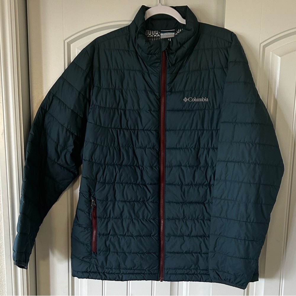 Columbia Dark Teal Thermal Coil Puffer Jacket